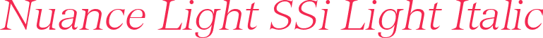 Nuance Light SSi Light Italic